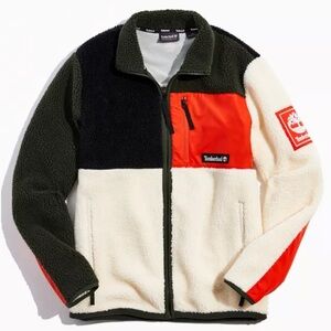🌳Timberland Colorblock Sherpa Jacket